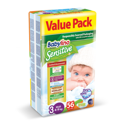 تصویر از پوشک ضد حساسیت بچه سایز 3 ولیوپک میدی  (4 تا 9 کیلوگرم) 56 عددی